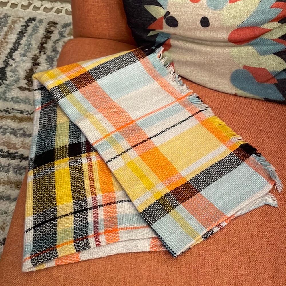 Colorful infinity scarf